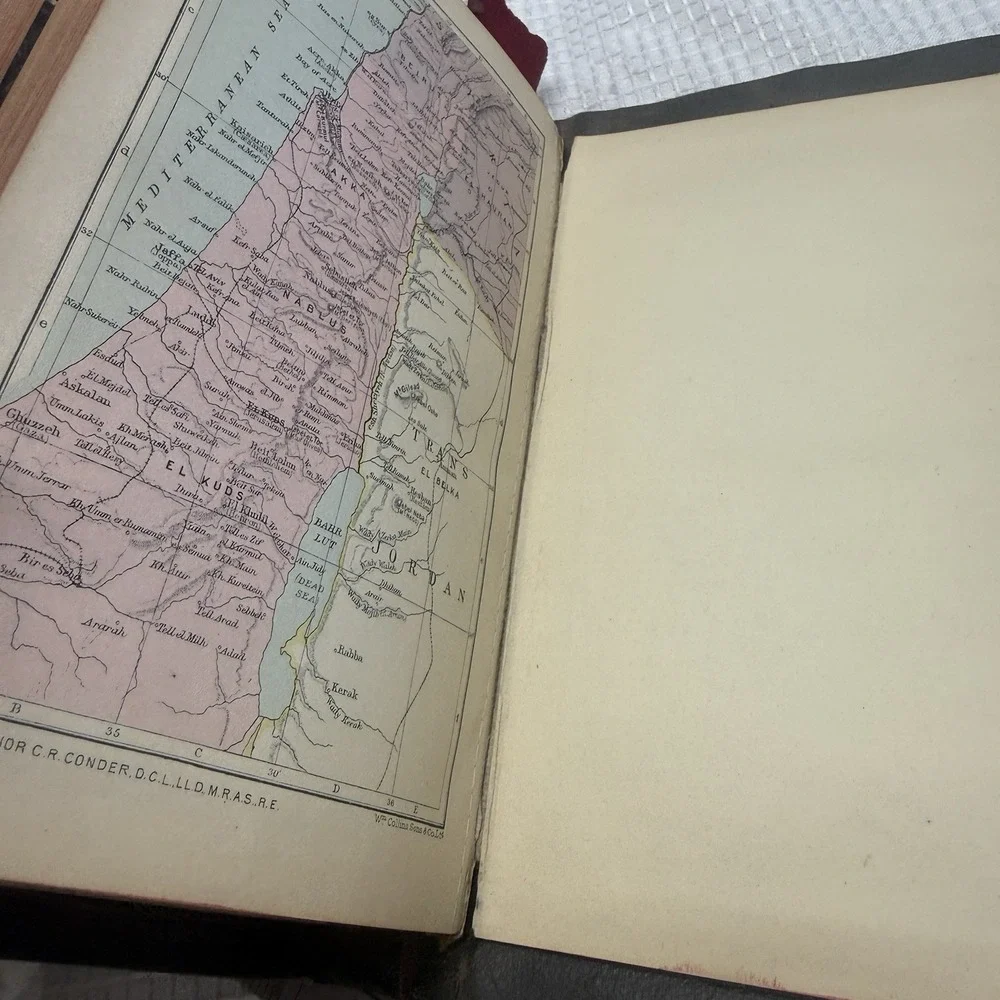 Vtg Westminster Book‎ KJV Bible Helps 1946 Great Britain Genuine Leather Soft